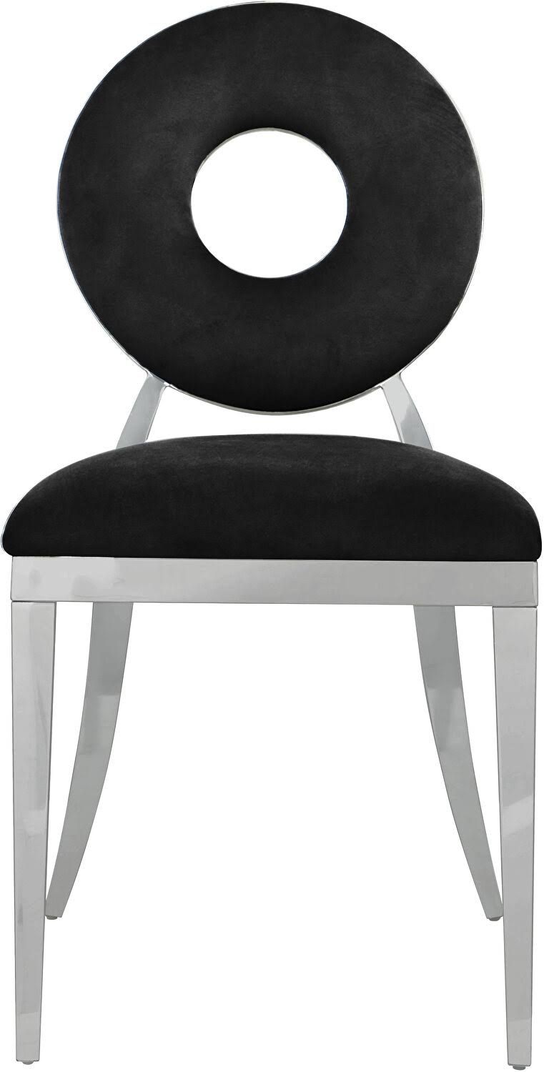 Black Velvet Dining Chair (Set of 2) E181