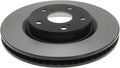 Black Front Disc Brake Rotor Pack of 2 I8898