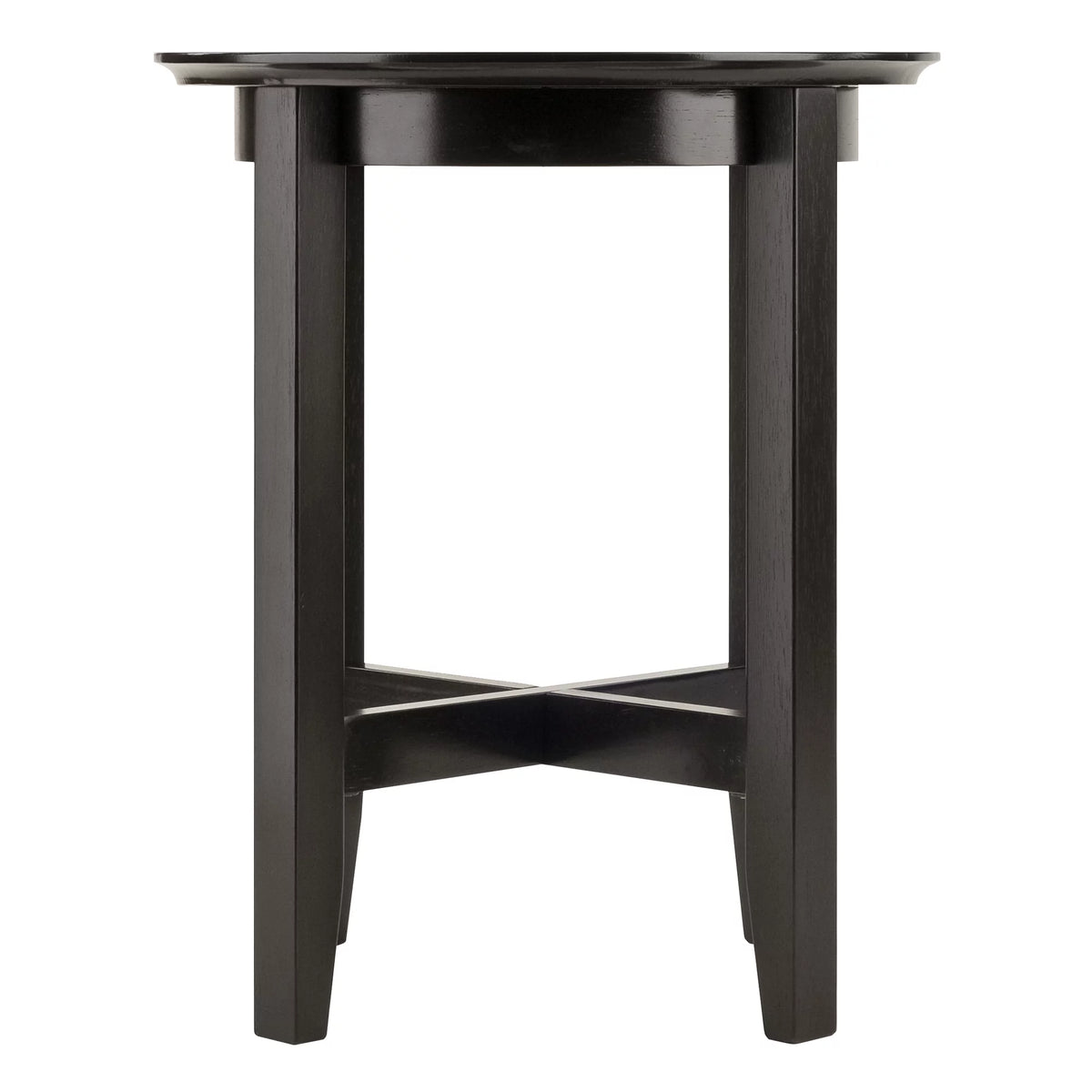 Espresso Brown Circular End Table N383