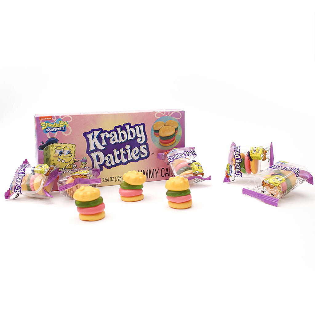 SpongeBob SquarePants Krabby Patties Gummy Candy Box, 2.19oz F1496