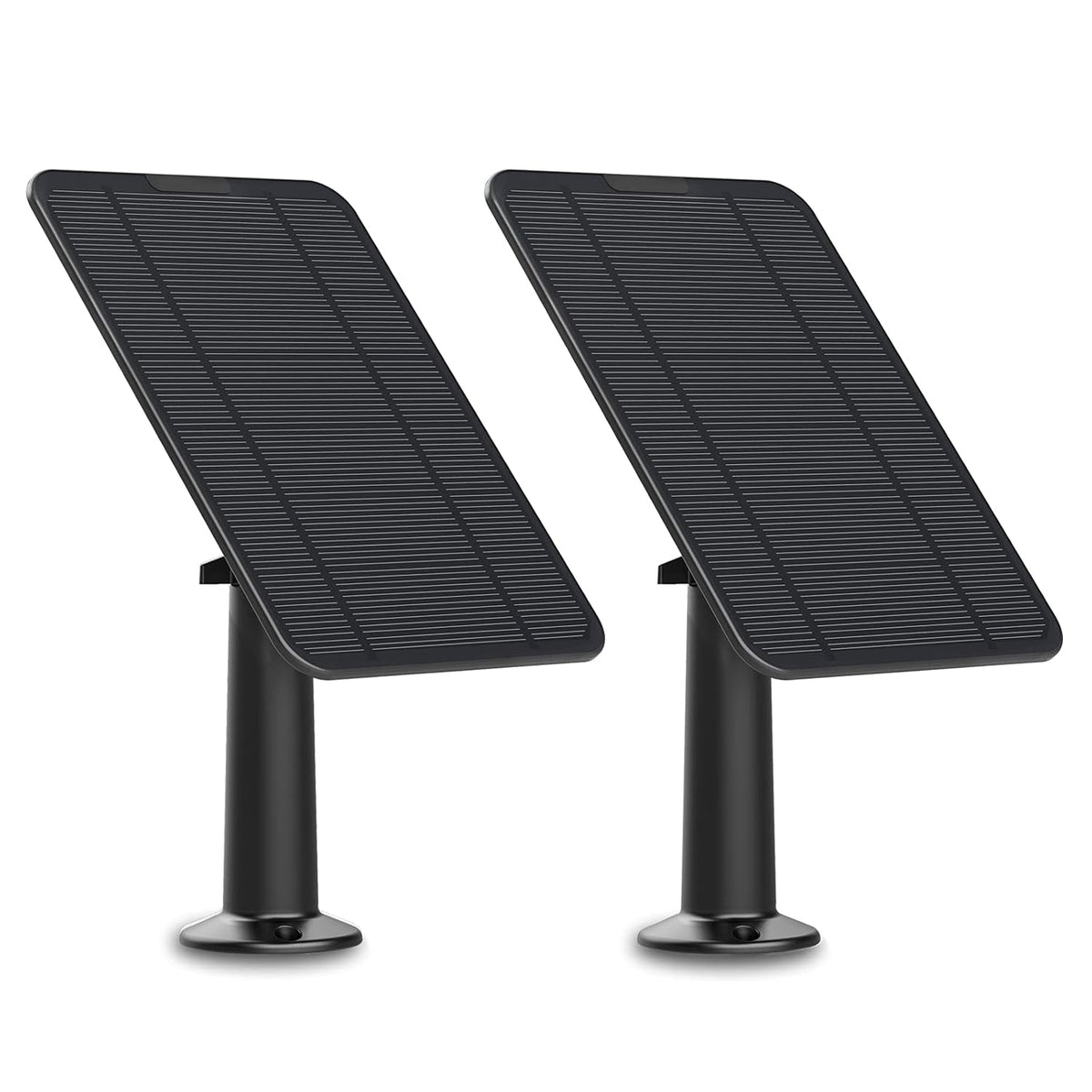 4W 5V Solar Panel with Wall Mount, 13.1ft Power Cable (2-Pack) J50909