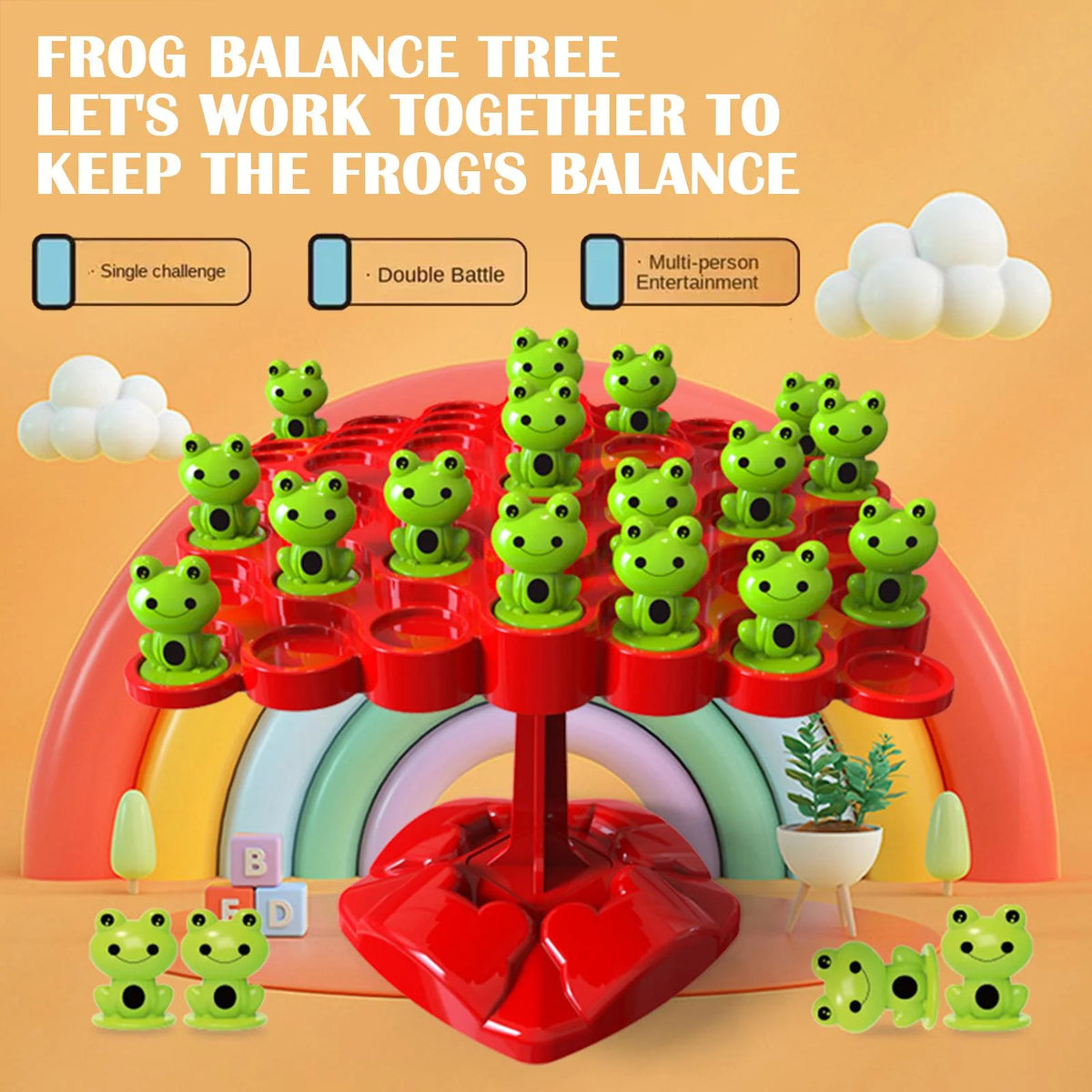 Frog Balance Counting Toys Board Game W82318