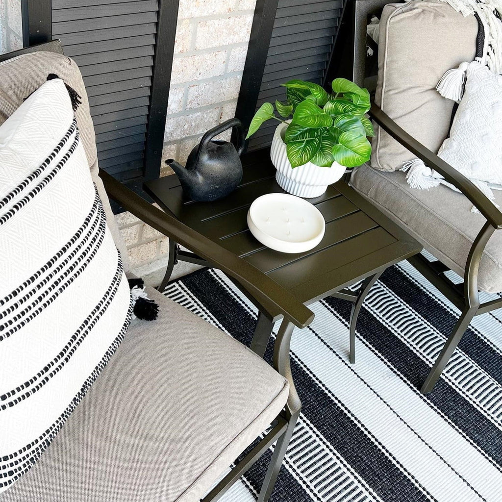 3-piece Padded Patio Conversation Set V37459