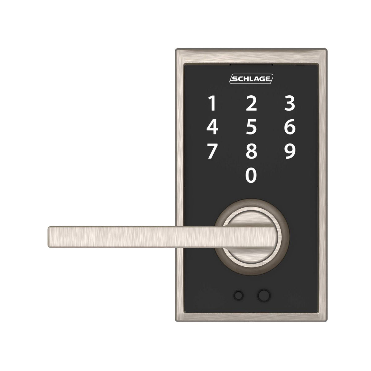 Satin Nickel Keyless Touchscreen Lever N45587