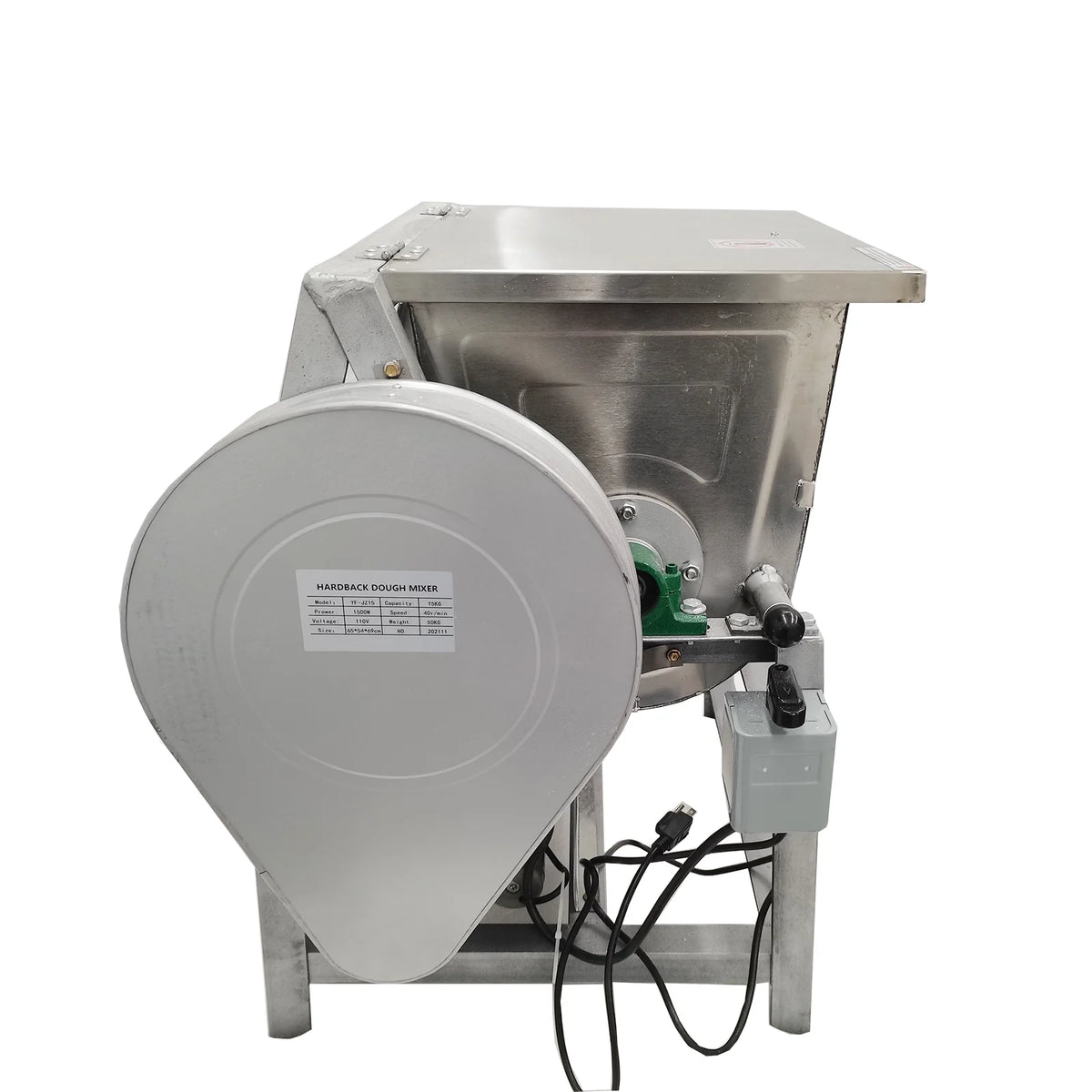 15kg Commercial Electric Dough Mixer Stainless Steel E553721