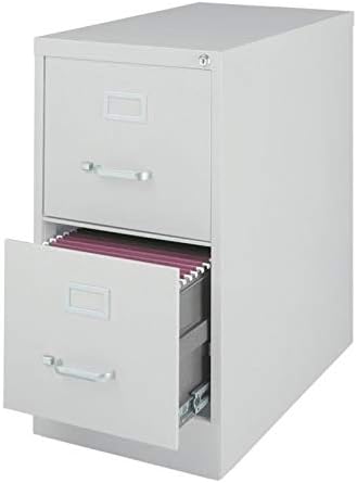Light Gray 2-Drawer Vertical File Cabinet R1662