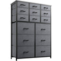 14 Drawer Charcoal Black Dresser L209