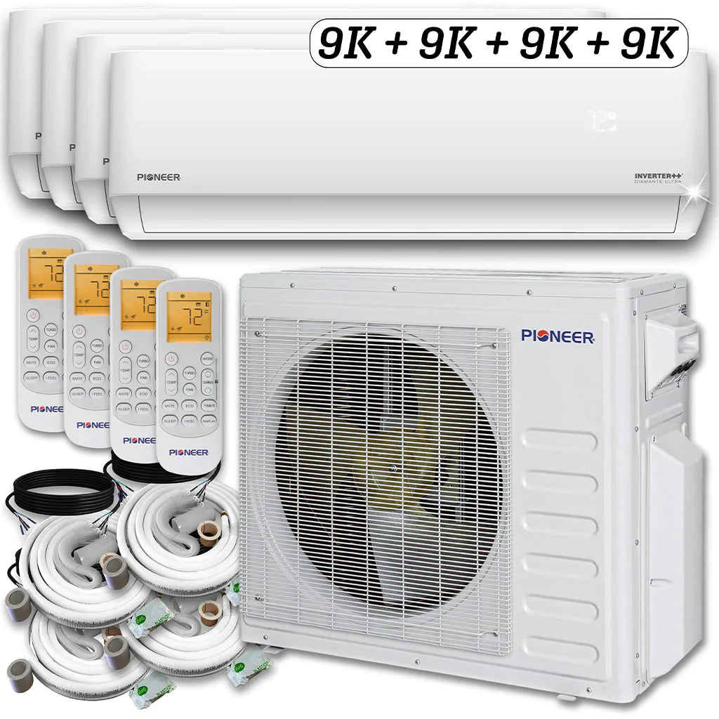 36,000 BTU 4 Zone Ductless Air Conditioner and Heat Pump L4539