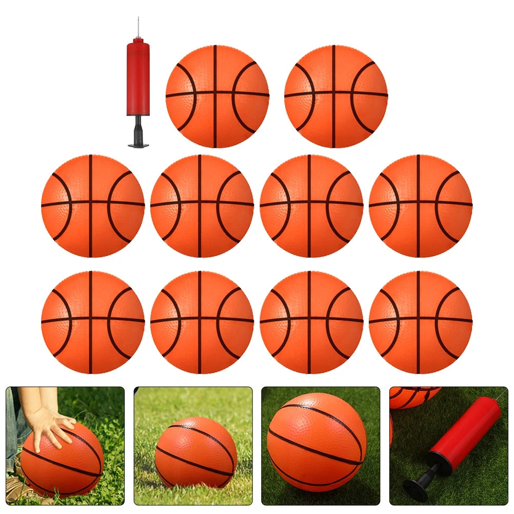 Mini Basketballs Inflatable Rubber Pool Hoops Set X4031