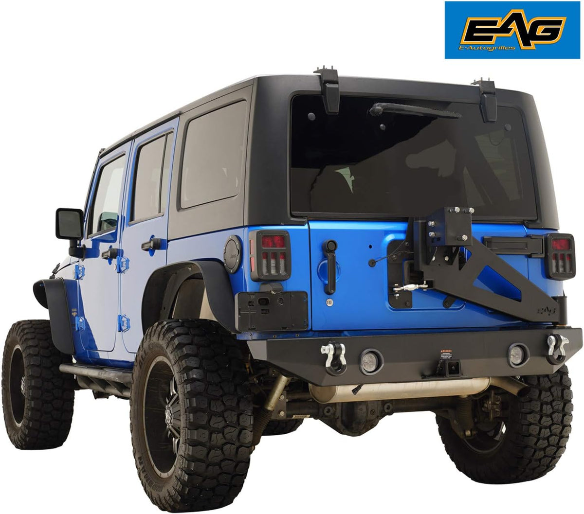 Stubby Front Bumper and Rear Bumper with Tire Carrier Combo T2572