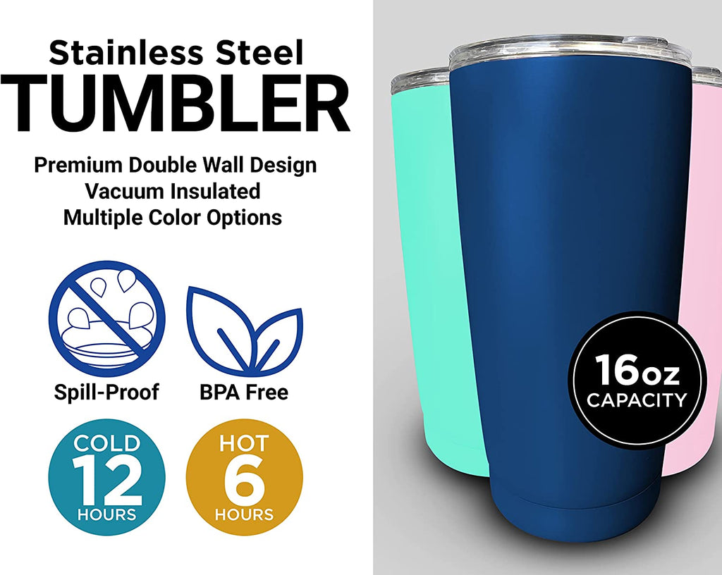 32 oz Insulated Double Wall Stainless Steel Water Bottle Tumbler V5913