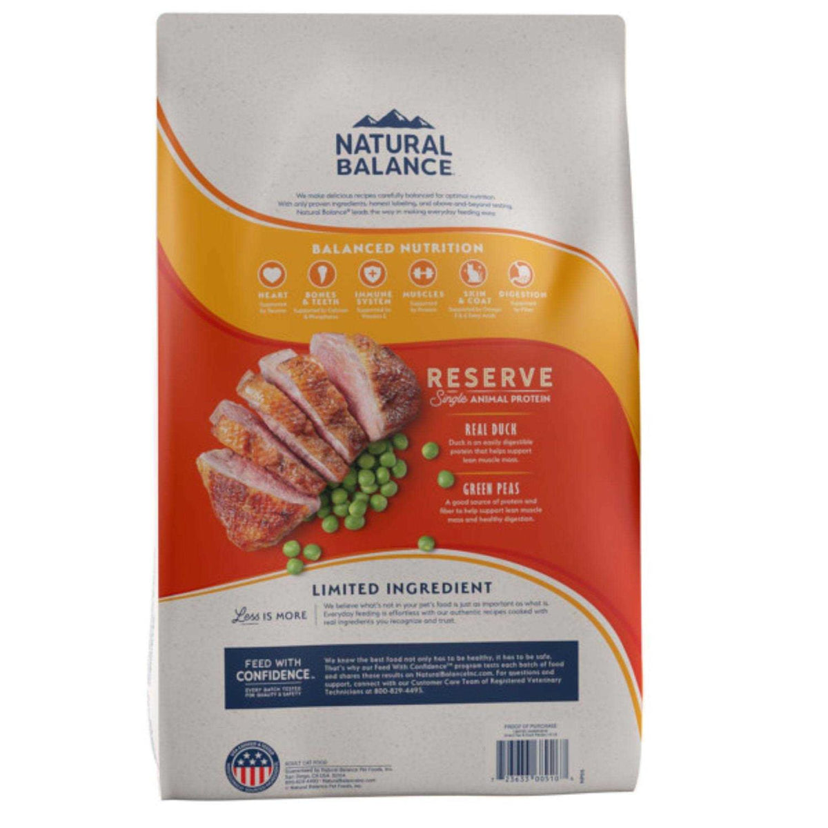 Limited Ingredient Duck & Green Pea Grain-Free Dry Cat Food P604