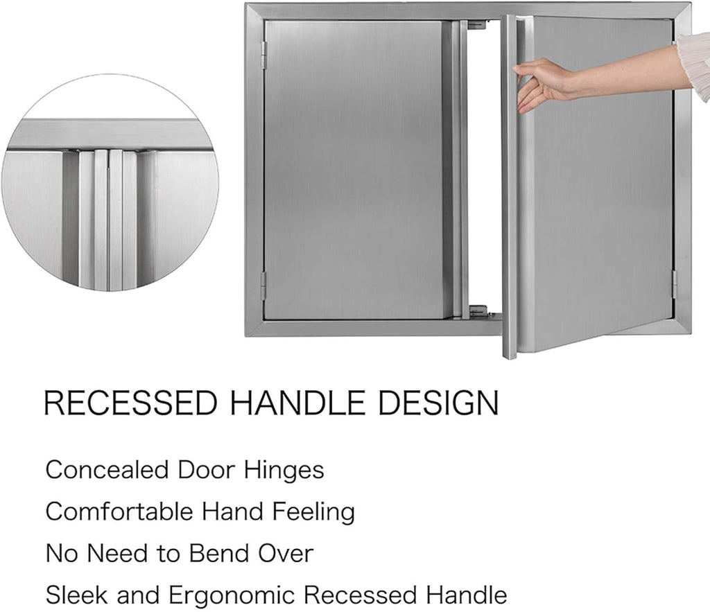 304 Brushed Stainless Steel BBQ Access Doors M65983