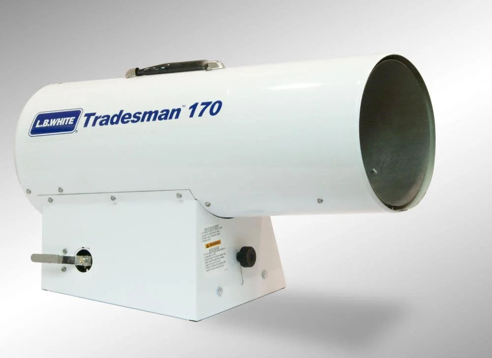 White Forced Air Open Flame Heater H395