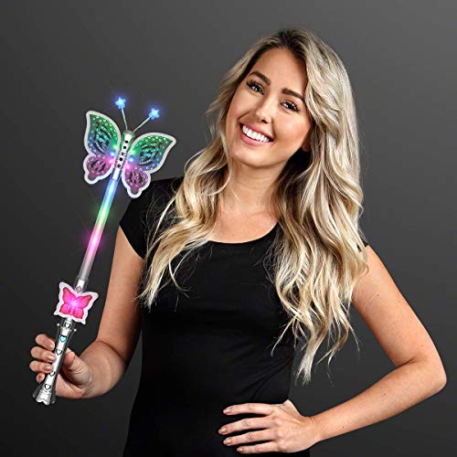 Light Up LED Butterfly Wand U853