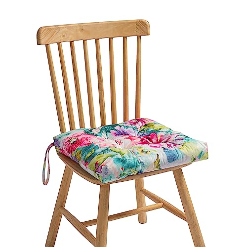 2-Pack Wicker Patio Seat Cushion Pad with Ties Y9046