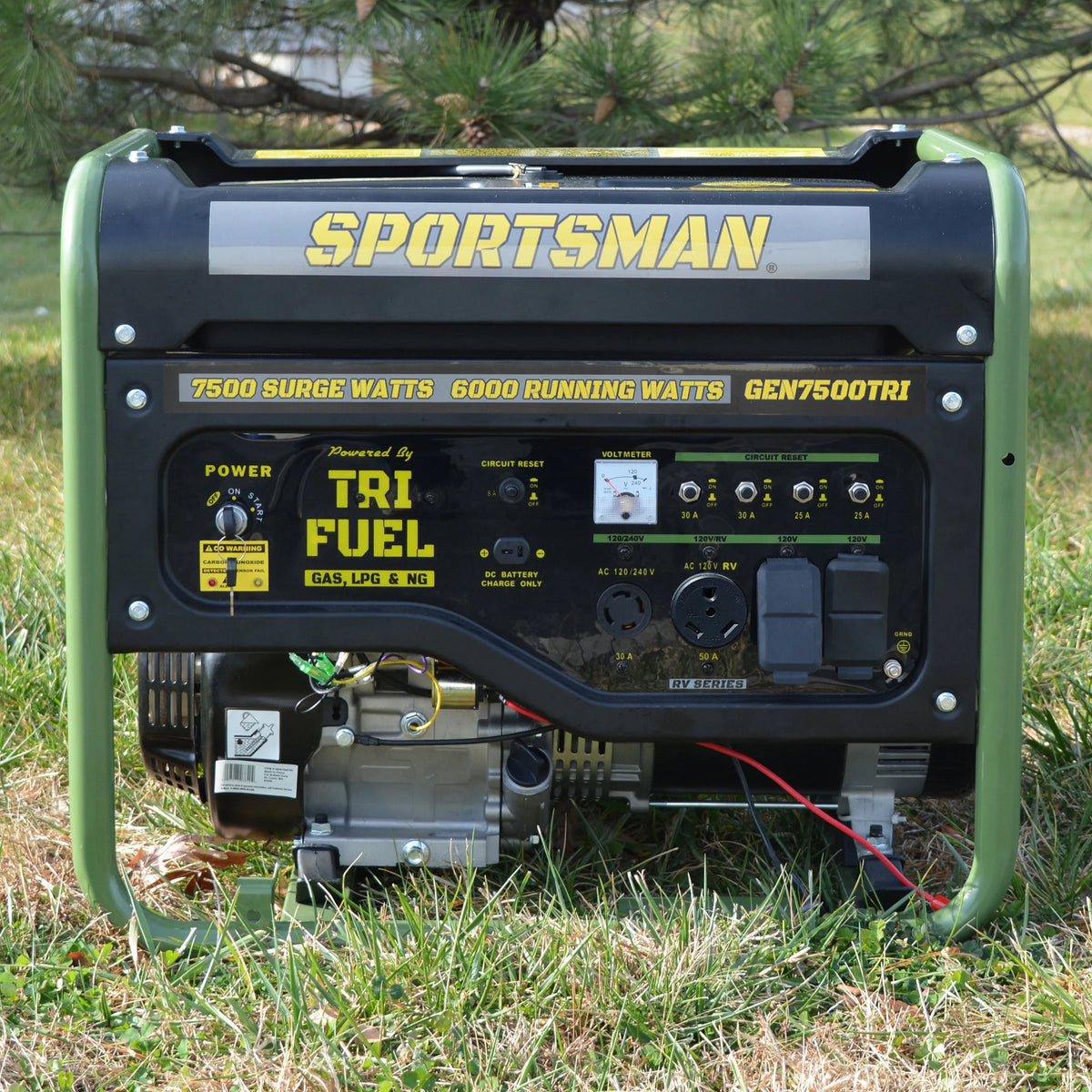 7500 Watts Portable Tri-Fuel Generator J1444