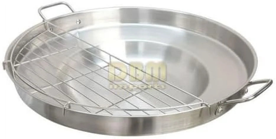 23'' Stainless Steel Concave Comal Frying Pan K369454