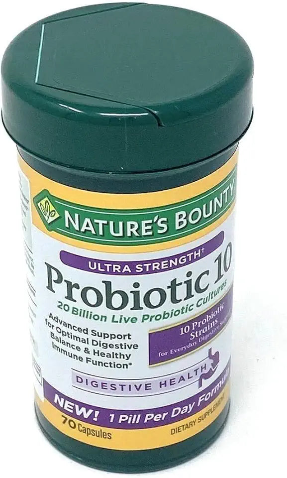 70 Capsules 10 Probiotic Strains Supplement U2073