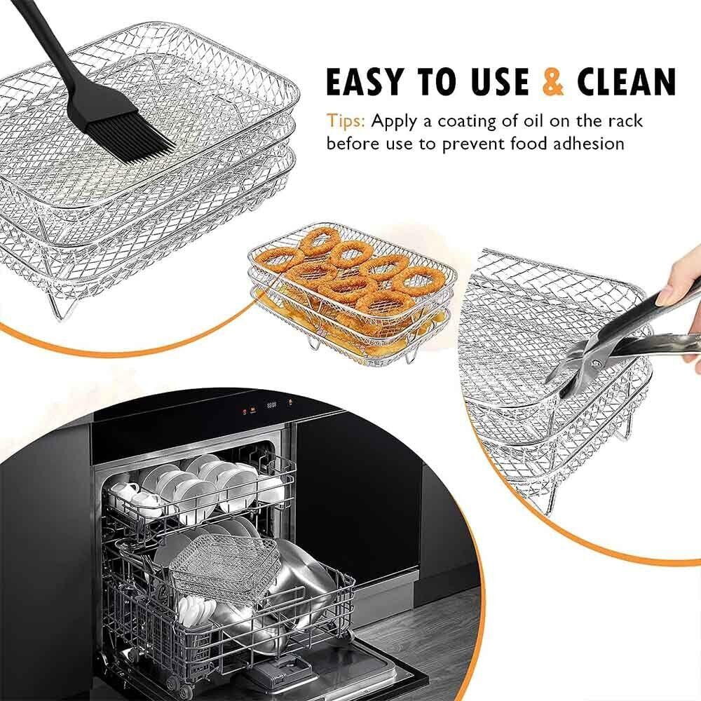 Stainless Steel Air Fryer Rack & Accessories T52921