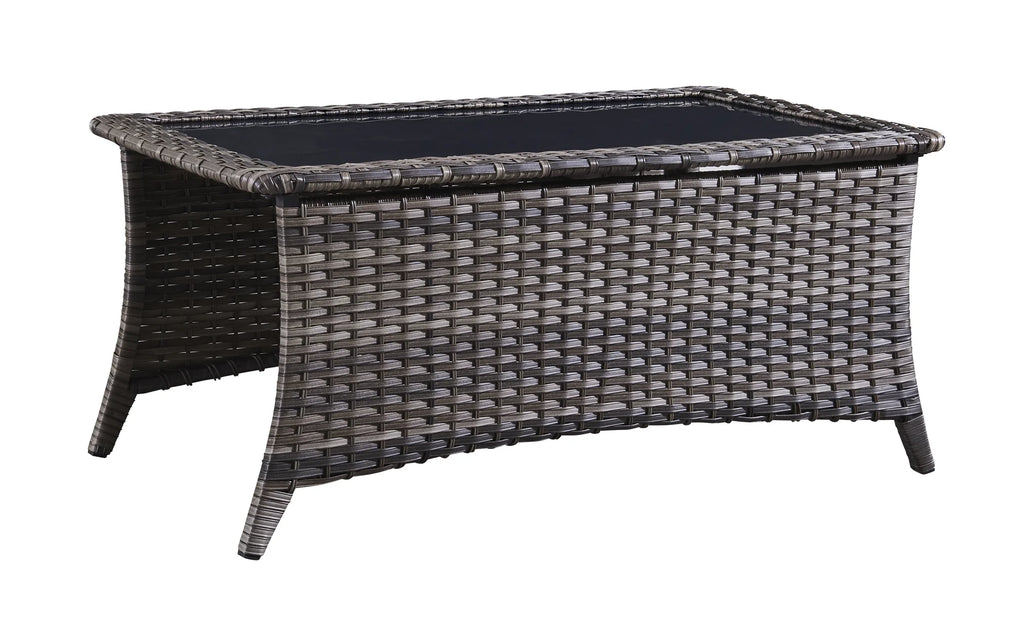 Blue 7Pcs Outdoor Rattan Patio Furniture Set with Cushion C160390