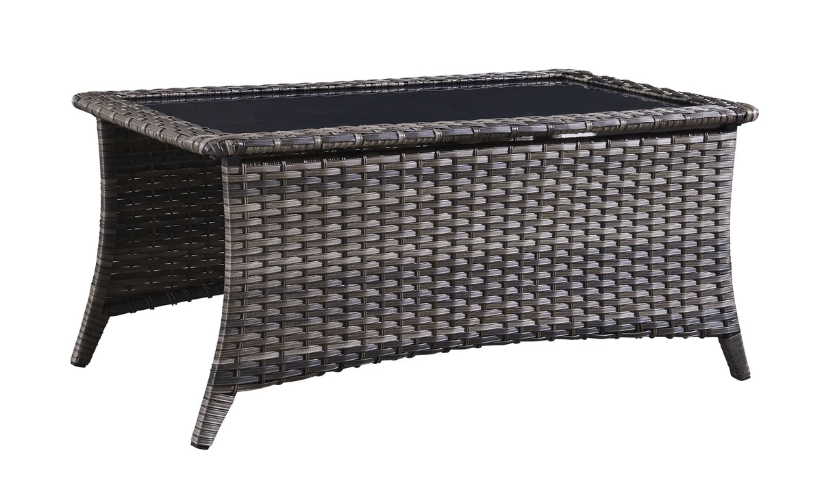 Blue 7Pcs Outdoor Rattan Patio Furniture Set with Cushion C160390