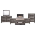 Twin Storage 6PC Bedroom Set D646839