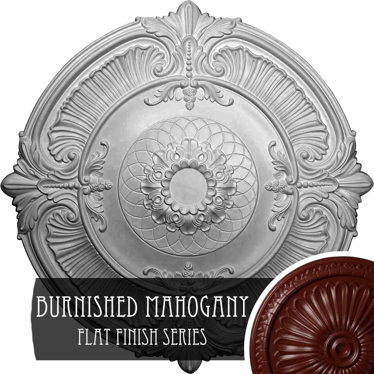 Brushed Mahogany Finished Ceiling Medallion N61708