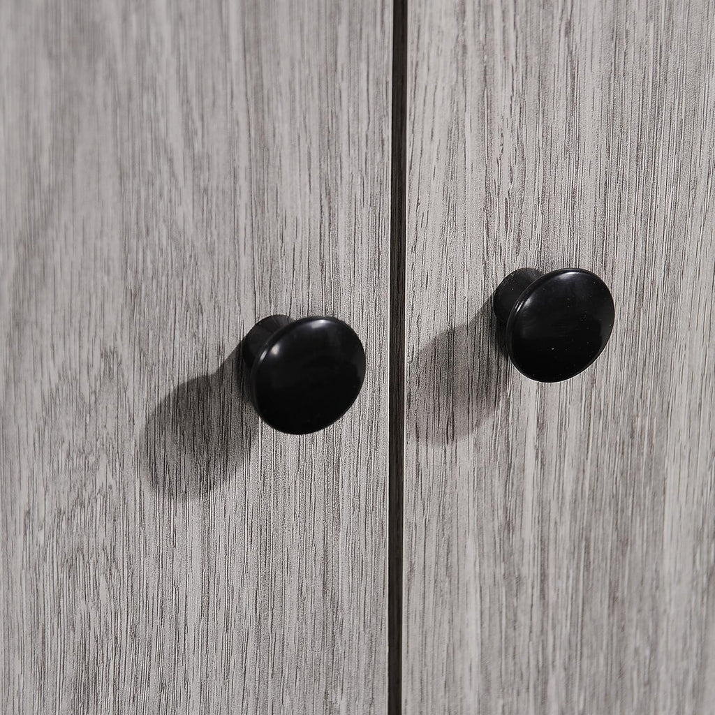 Black / Grey Oak Fiberboard Cabinet M7665