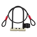 U-Lock with Cable and 2 Keys H1490