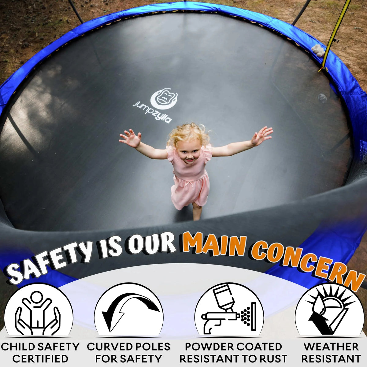 8FT 10FT 12FT 14FT Trampoline with Enclosure and Ladder M2276