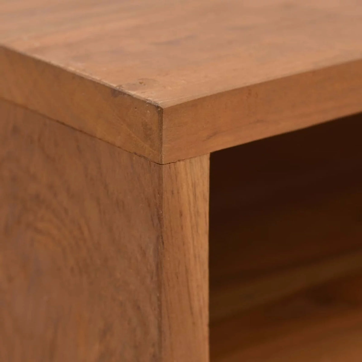 Teak Wood TV Cabinet with Storage Drawers and Shelf S866990