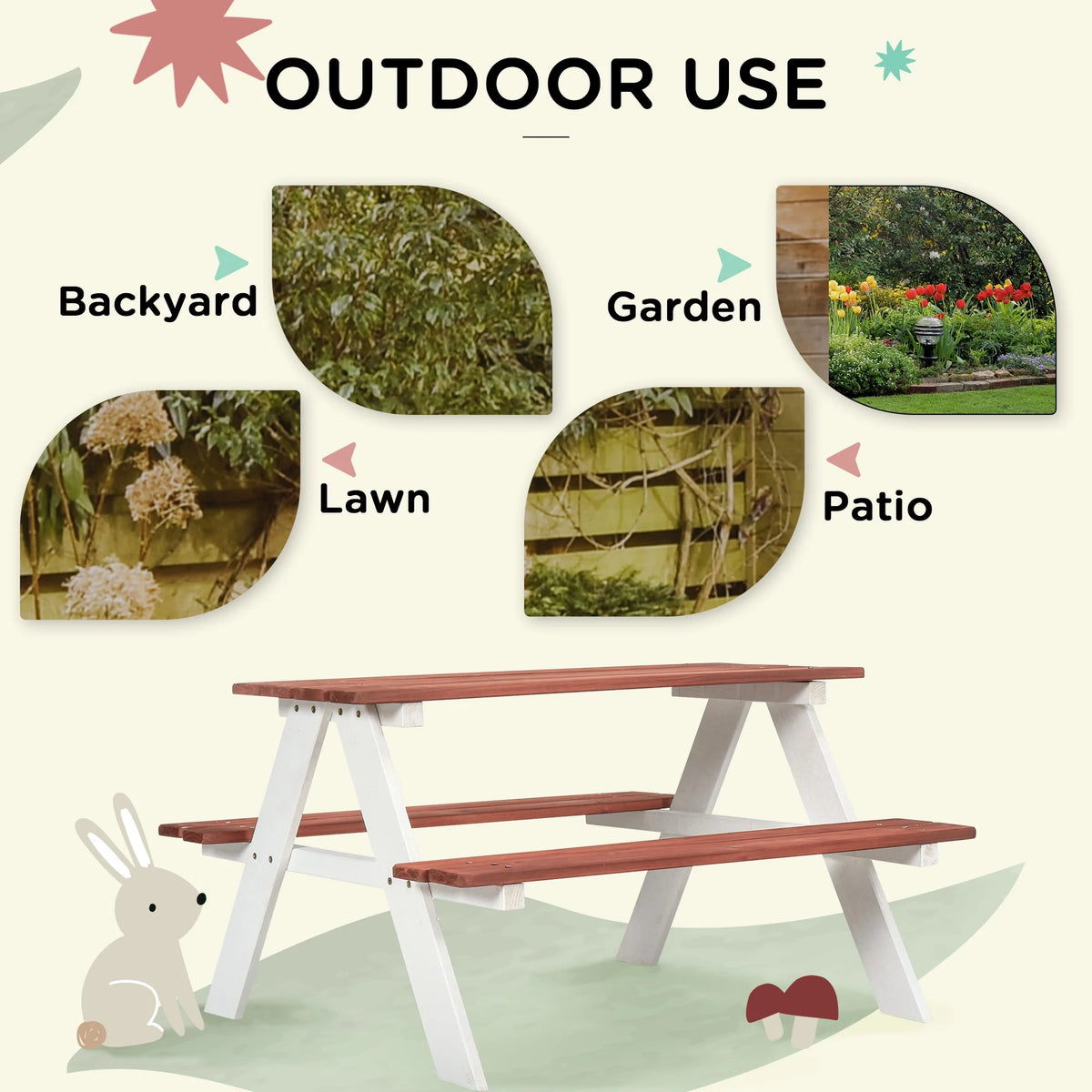 Kids Picnic Table Set B1988
