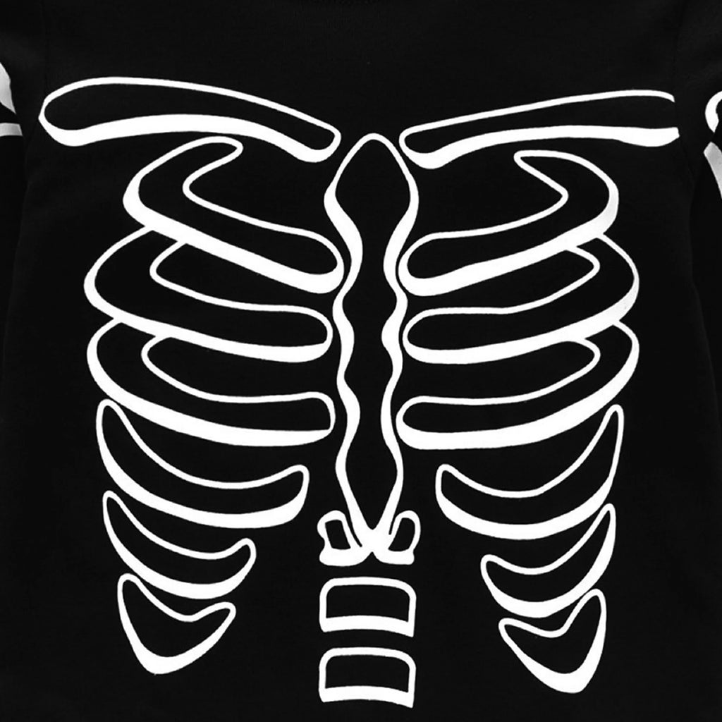 Halloween Glowing Skeleton Boys Pajamas Set 10T N32944