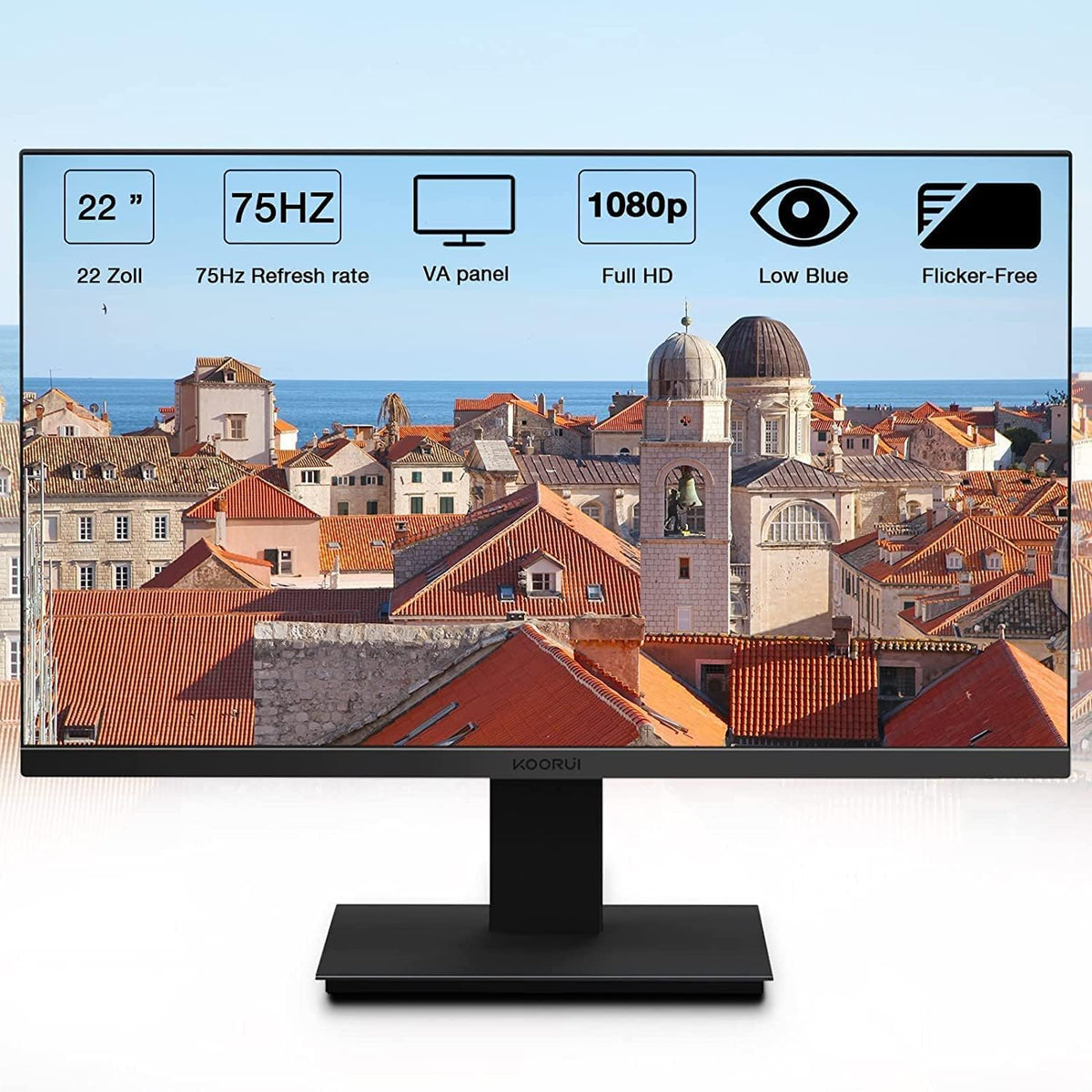 24 inch IPS FHD 1080p LED Monitor, 75Hz, Black F4464