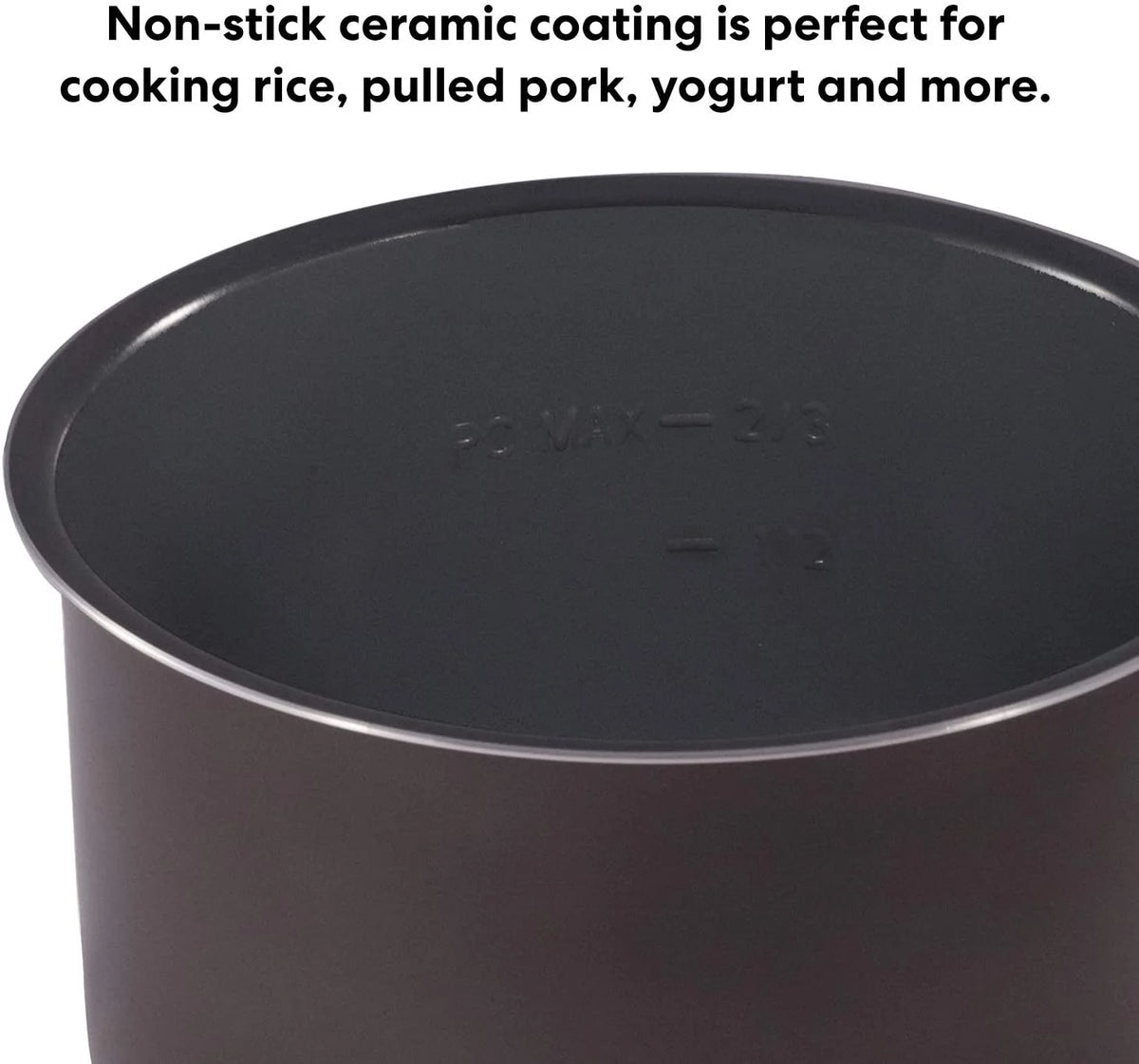 10-in-1 Slow Cooker, Rice/Grain Cooker, 8 Quart Ceramic Non Stick Inner Cooking Pot T3905