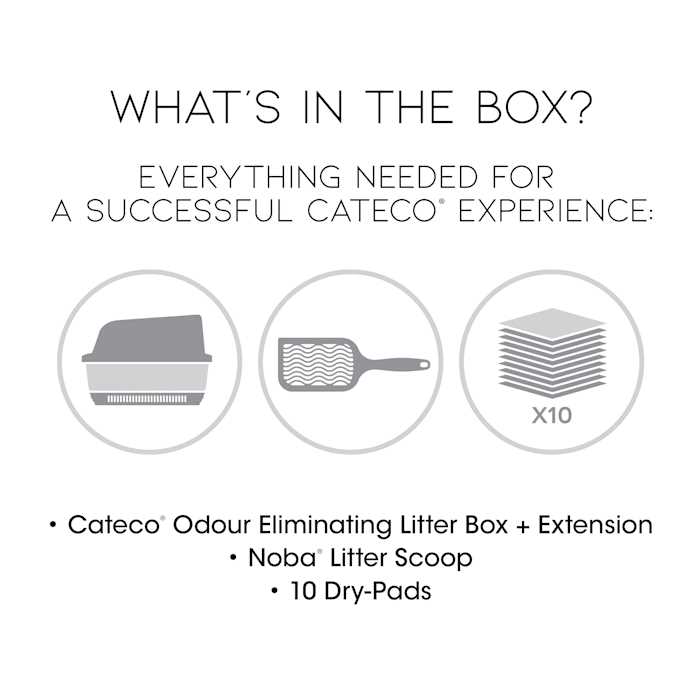 Odor-Eliminating Cat Litter Box Starter Kit I13169