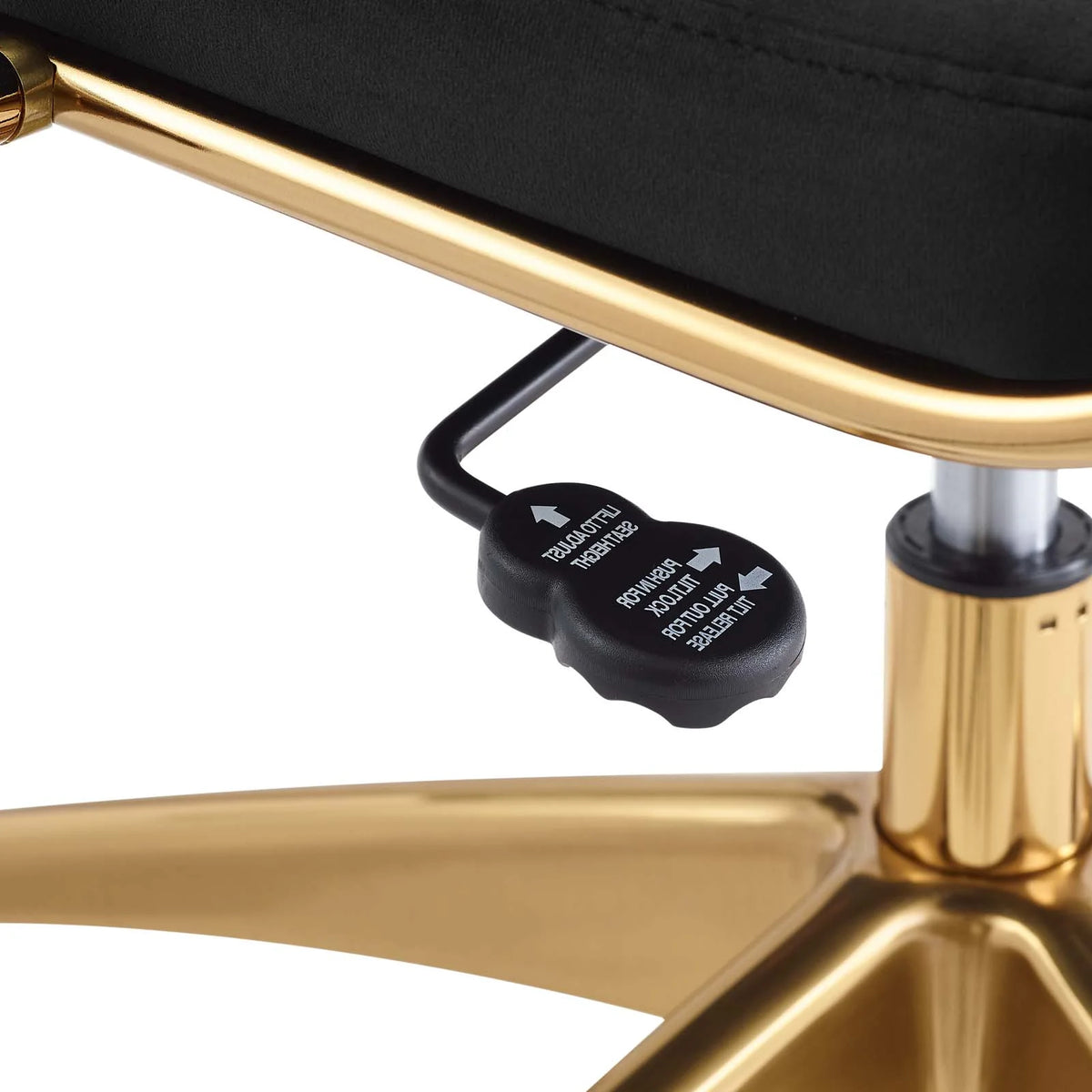 Black Velvet Computer Work Desk Chair U23730