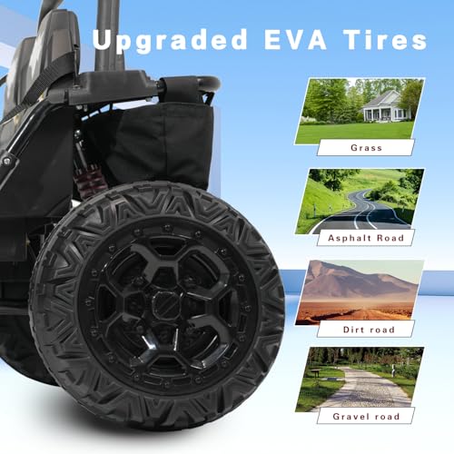 24V 2 Seat Electric Ride on Toy Car with 4 75W Motors J312