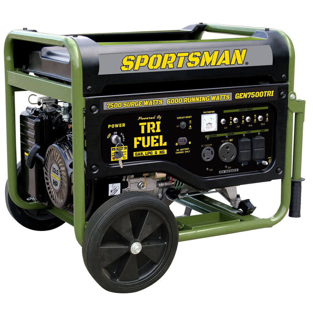 7500 Watts Portable Tri-Fuel Generator J1444
