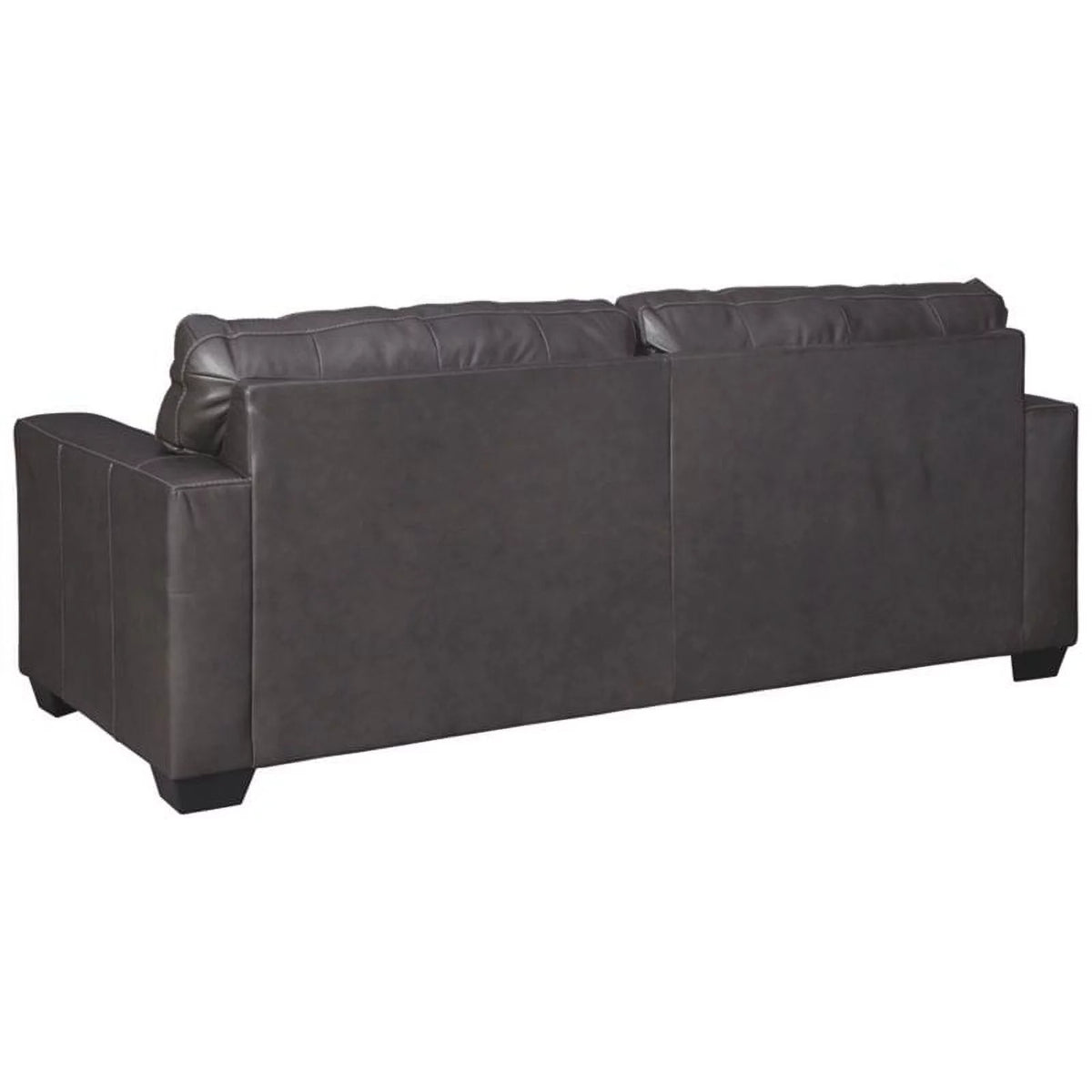 Gray Leather Sofa D8849