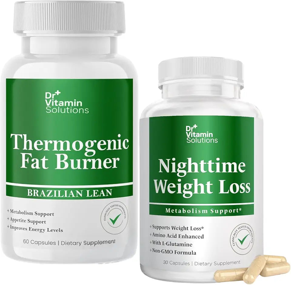 120 Capsules Thermogenic Fat Burner & Nighttime Weight Loss Pills A168