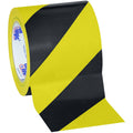 Black/Yellow Striped Vinyl Safety Tape, 12/Case B94086