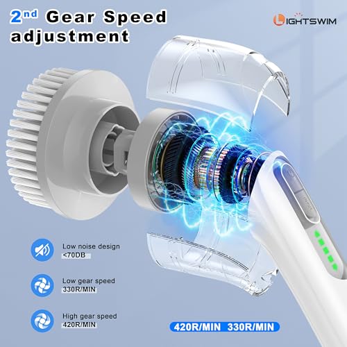 Electric Spin Scrubber 7 in 1 Dual Speed with Extension Arm B291