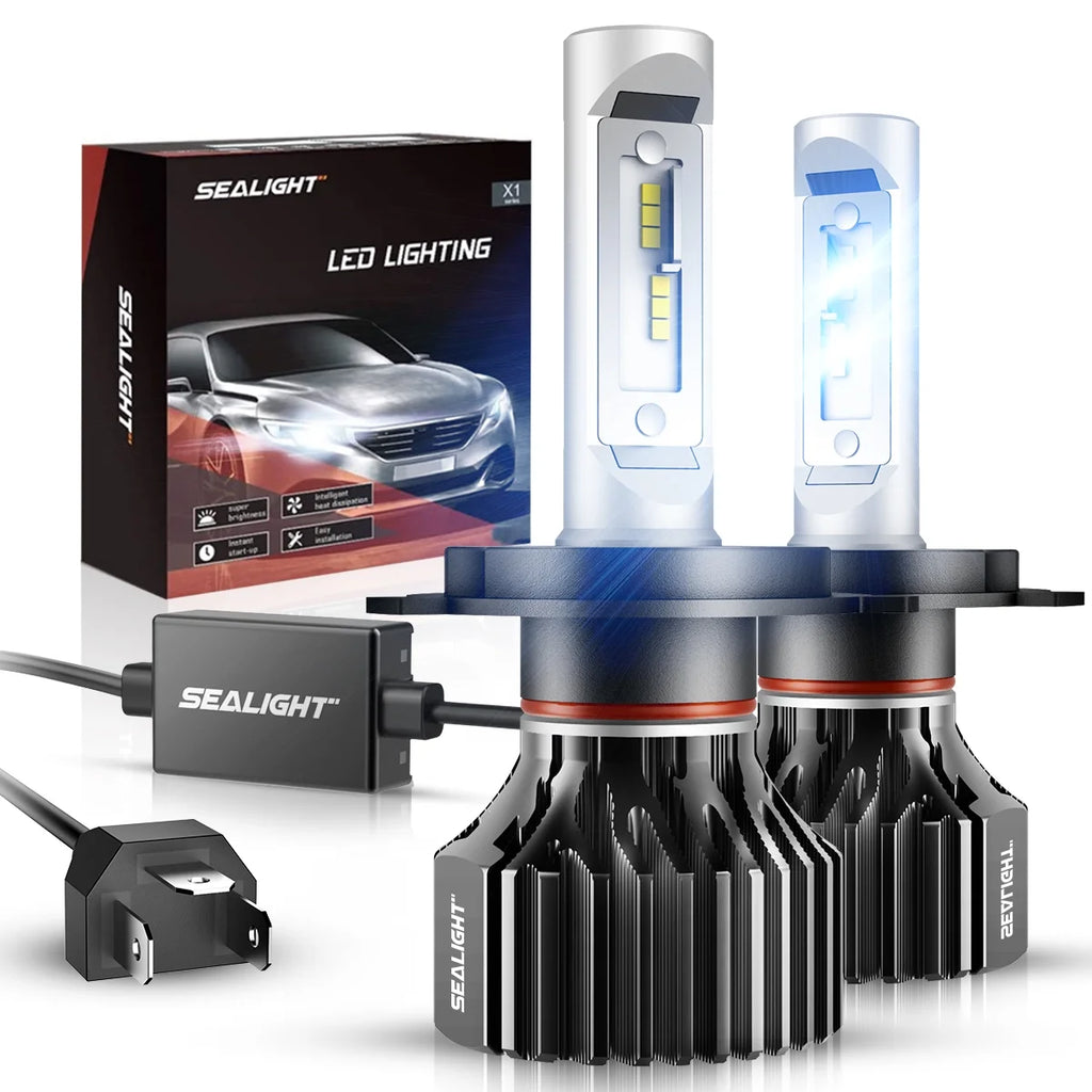 H4 LED Bulbs 20000 Lumens Hi/Lo Dual Beam 6000K White R594281