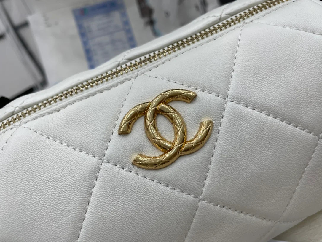 White Mini Bowling Bag T5816