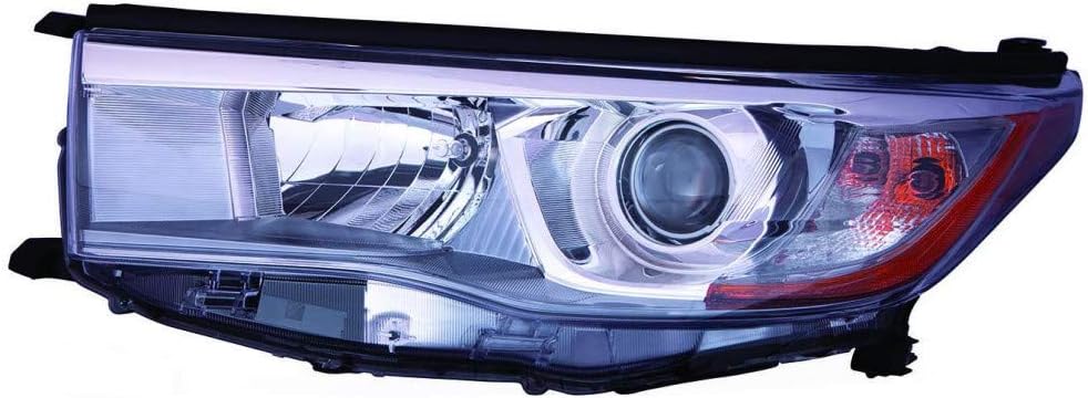 Headlight Assembly for Toyota Highlander Hybrid 2014 2015 2016 Passenger Side E451876