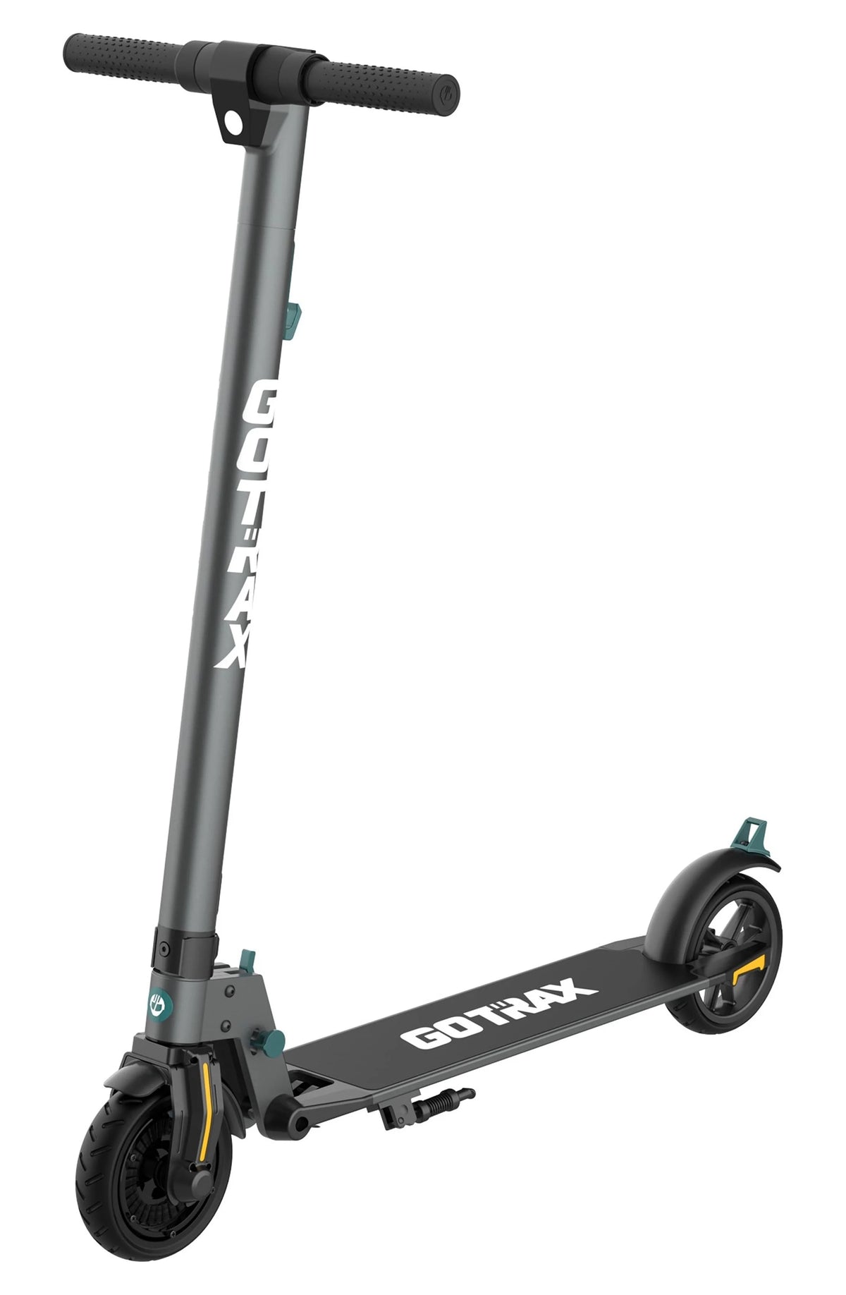 Foldable Electric Scooter with 6 Tires, 200W 12mph, Gray F138472