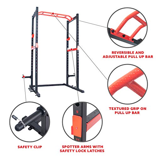 Strength Rack Power Cage with 1000 LB Weight Capacity U424