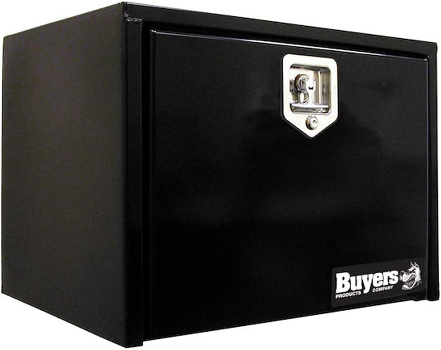 Black Steel Underbody Truck Box with T-Handle Latch Q2888